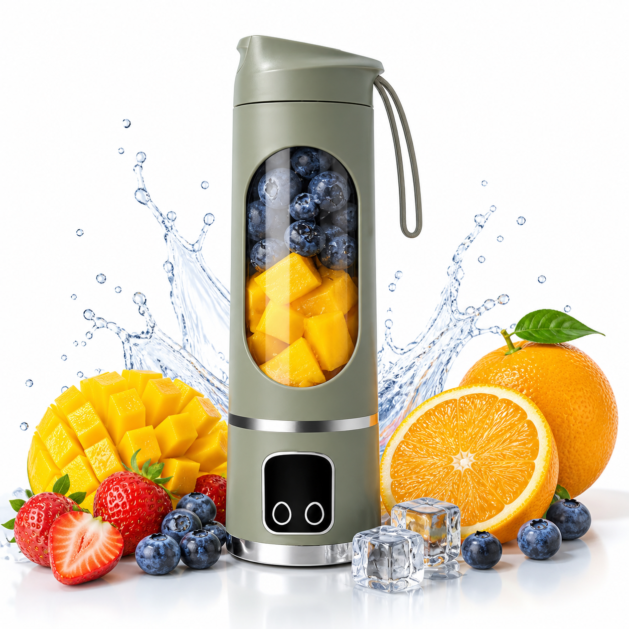 Compact USB rechargeable blender for healthy lifestyle on the go