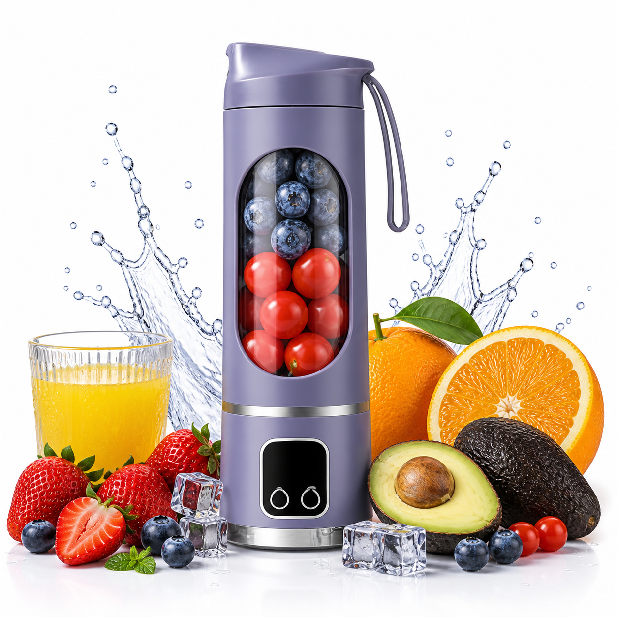 Personal size blender for juice smoothies and baby food preparation