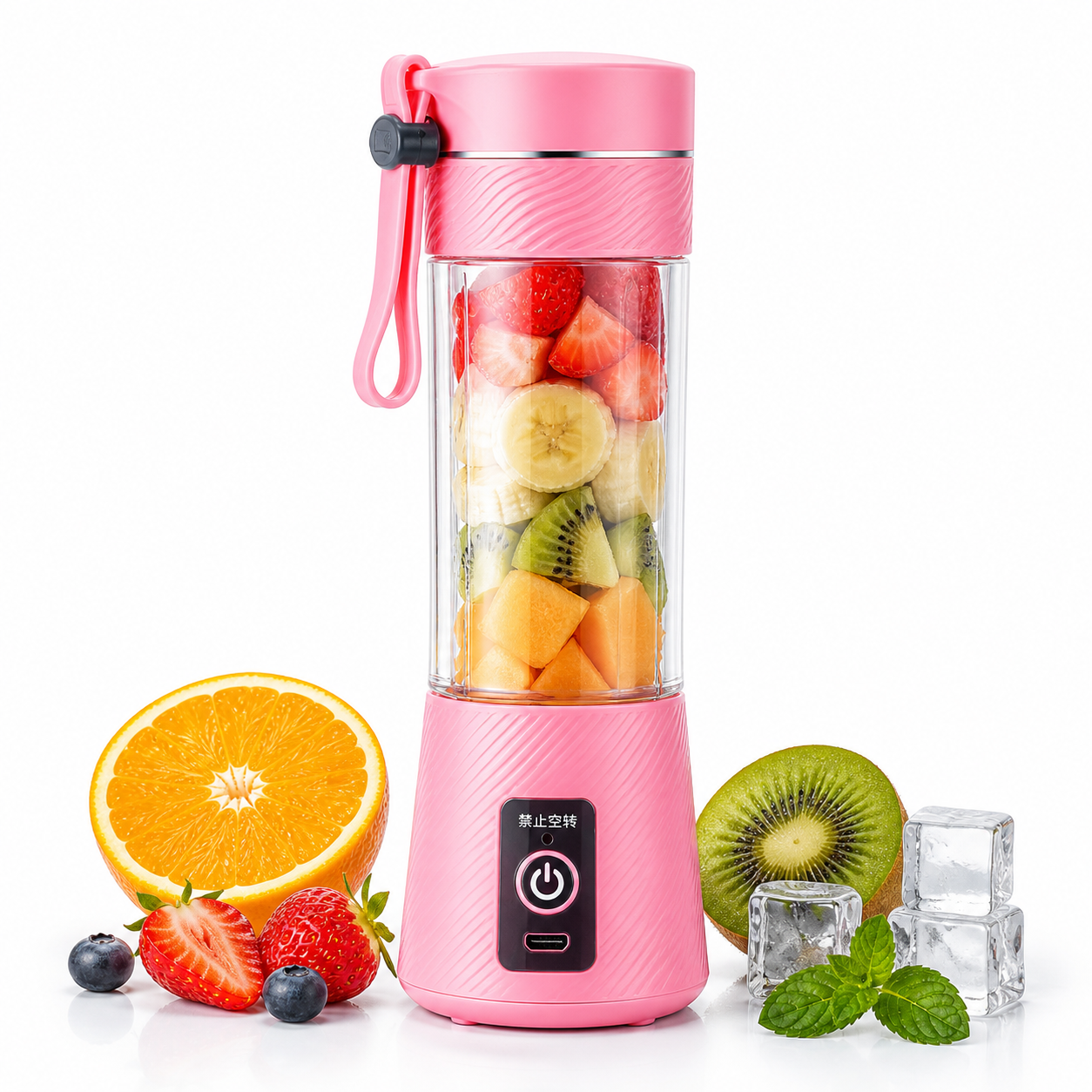 Travel friendly mini blender with compact design and powerful motor
