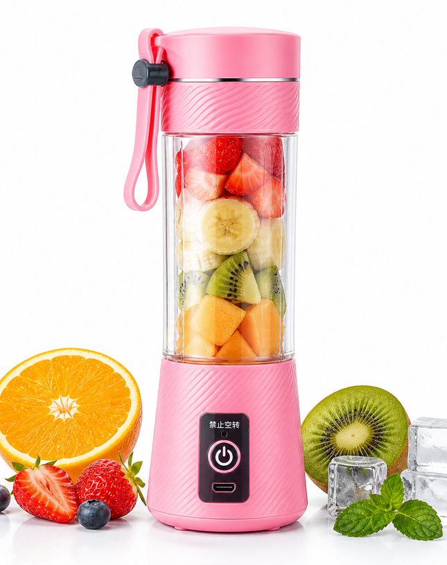 Travel friendly mini blender with compact design and powerful motor